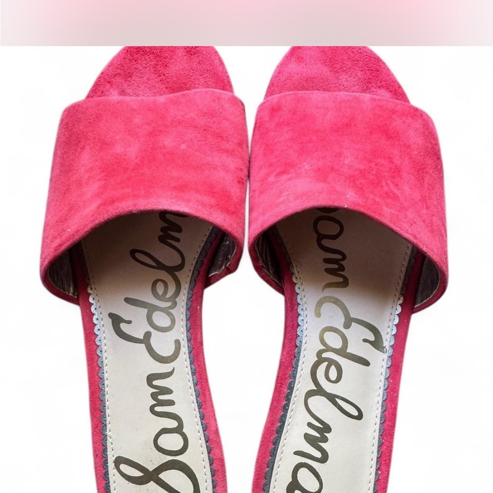 Sam Edelman Pink Suede Sandals